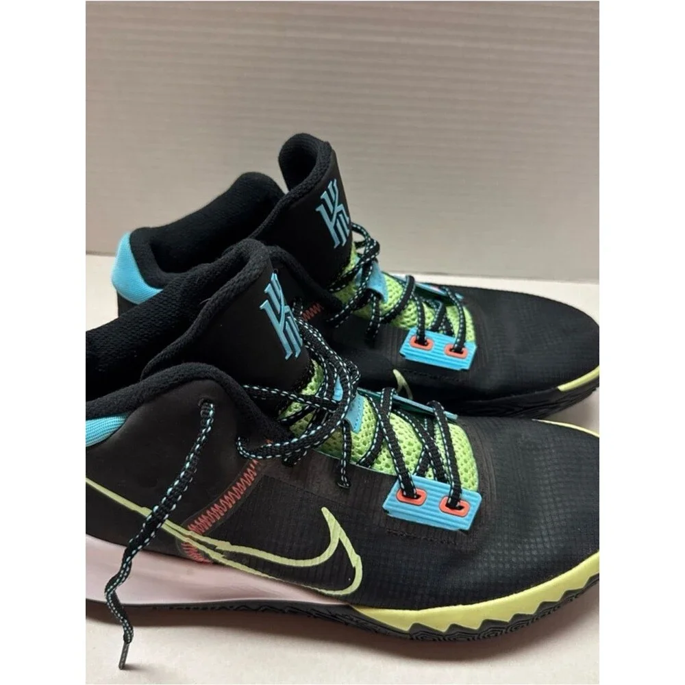 Nike Kyrie Flytrap IV Mens Size 9 CT1972-003 Black/Lime-Glow Lagoon